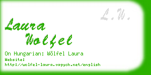 laura wolfel business card